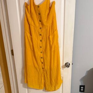 Mlle Gabrielle Yellow Maxi Dress